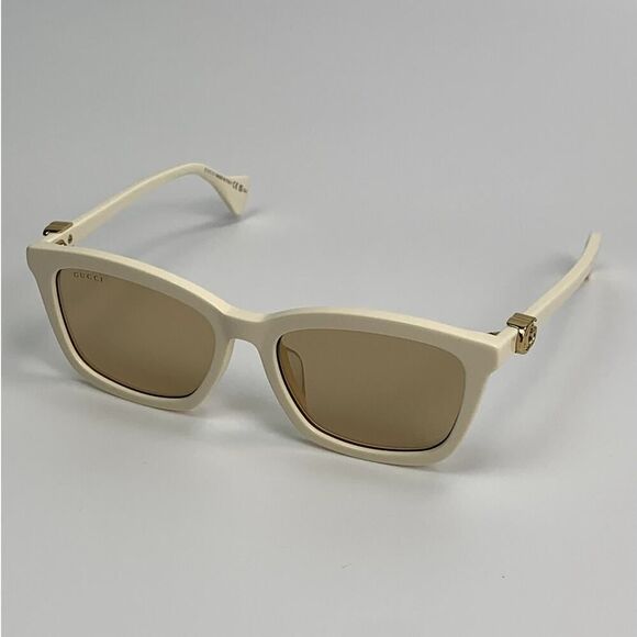 NEW Gucci Sunglasses GG1596SK 002 Ivory/Nude Flash Women Authentic